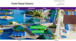 Desktop Screenshot of hotelroyalsolariscancun.com